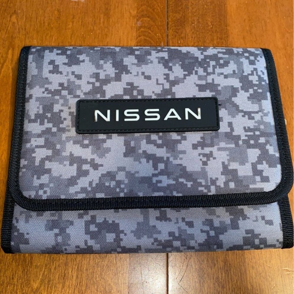 Nissan Owners Manual Case/Cover Holder Digital Camo Fabric 7"x 5"